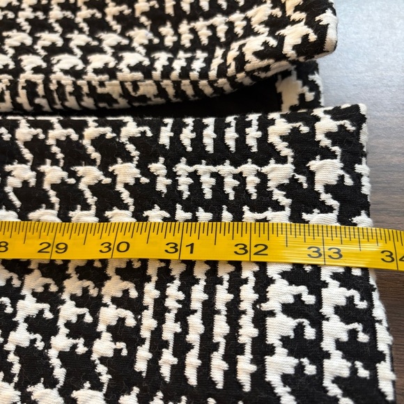 Ellane Rose Chic Houndstooth Pea Coat in Black and White L - Picture 10 of 11